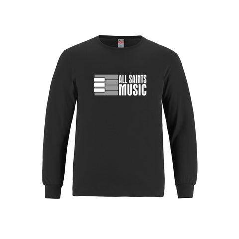 ASHM Men's Long Sleeve Crewneck Cotton Tee