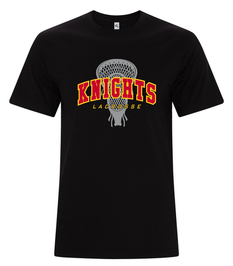 Black Knights Blended T shirt (60/40 Polyester) 8 logos to choose from
