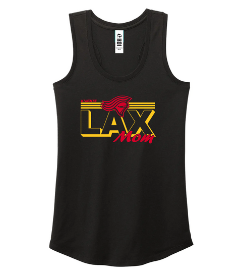 Knights "Lacrosse Mom" BLACK Cotton Racerback Ladies tank