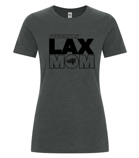 Knights "Lacrosse Mom" GREY Cotton Tshirt