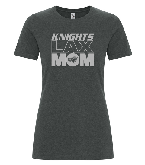 Knights "Lacrosse Mom" GREY Cotton Tshirt