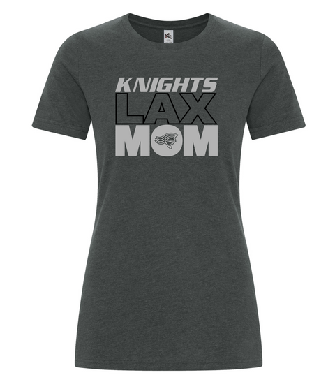 Knights "Lacrosse Mom" GREY Cotton Tshirt