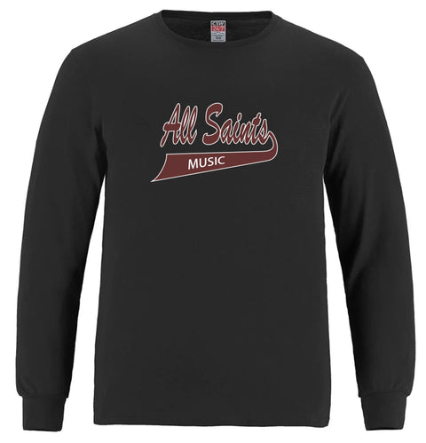 ASHM Men's Long Sleeve Crewneck Cotton Tee