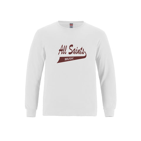 ASHM Men's Long Sleeve Crewneck Cotton Tee