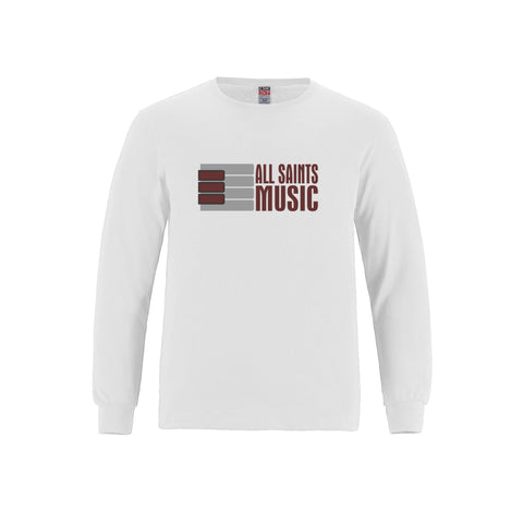 ASHM Men's Long Sleeve Crewneck Cotton Tee