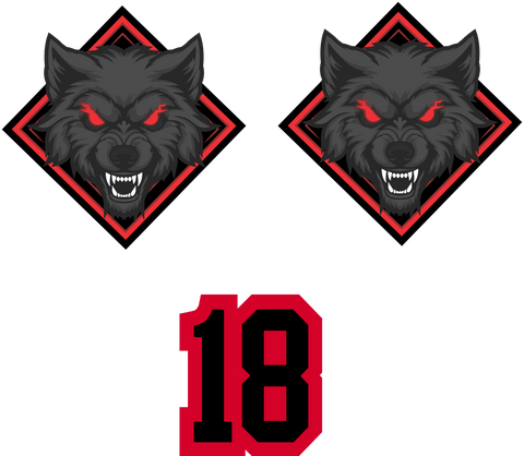 Wolves CSA Approved Helmet Stickers